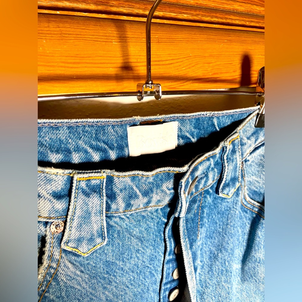 boyish the clint NWT high-rise straight buttonfly 27 (4) $218 - Picture 5 of 6